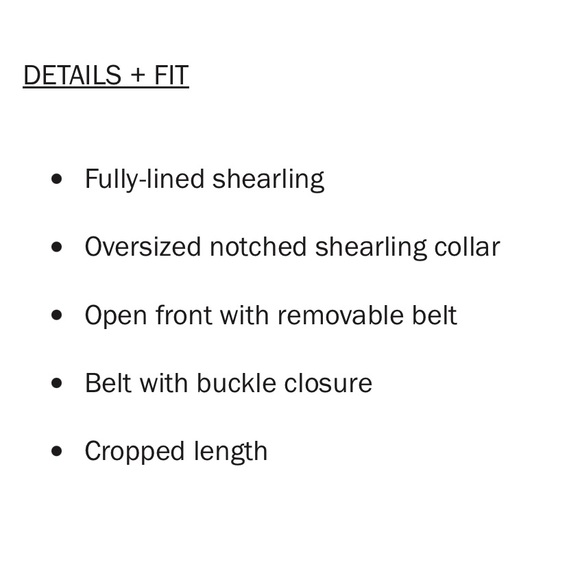 The Rey Cropped Shearling Jacket - Picture 9 of 10